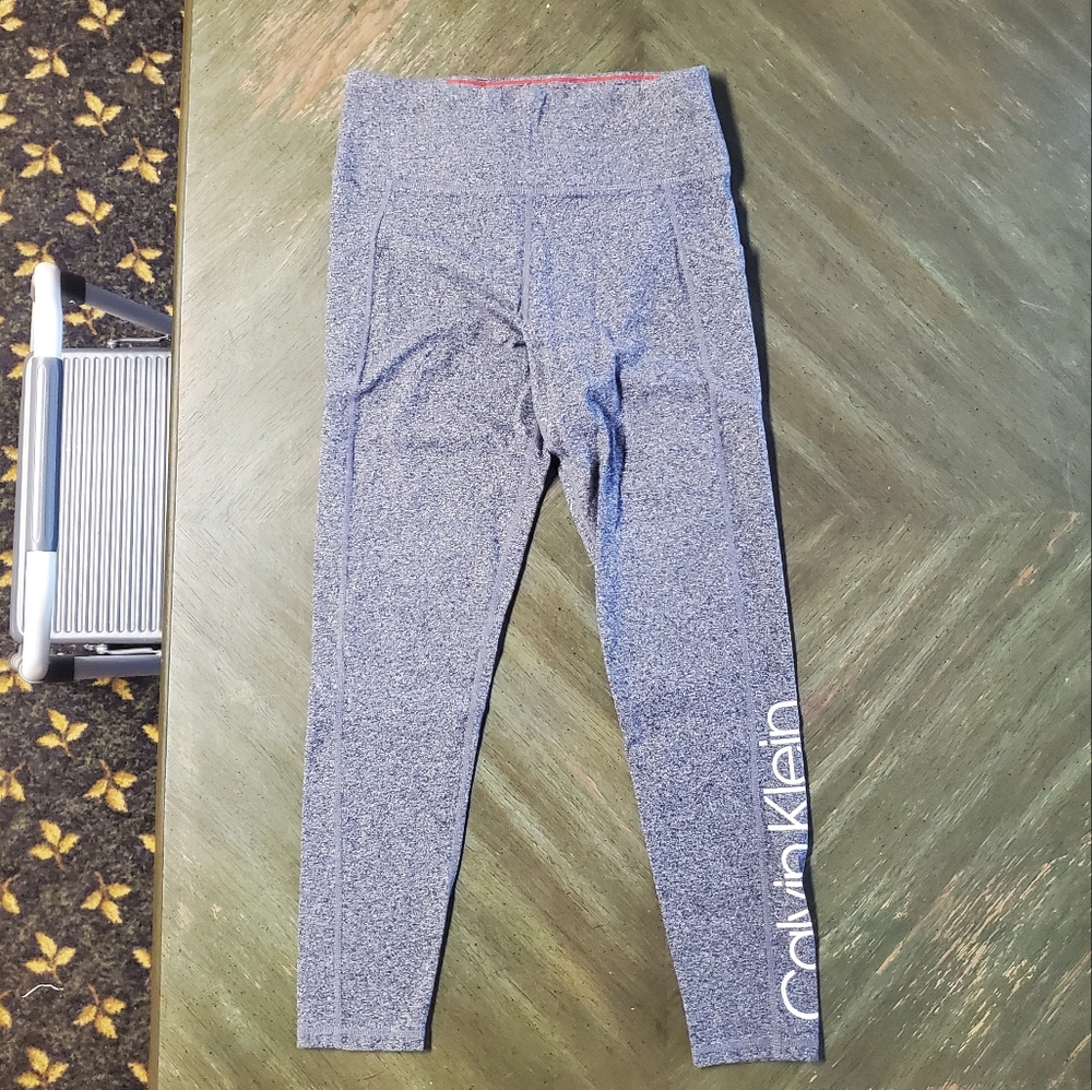 Calvin klein leggings - 3 POCKETS! gray/pink